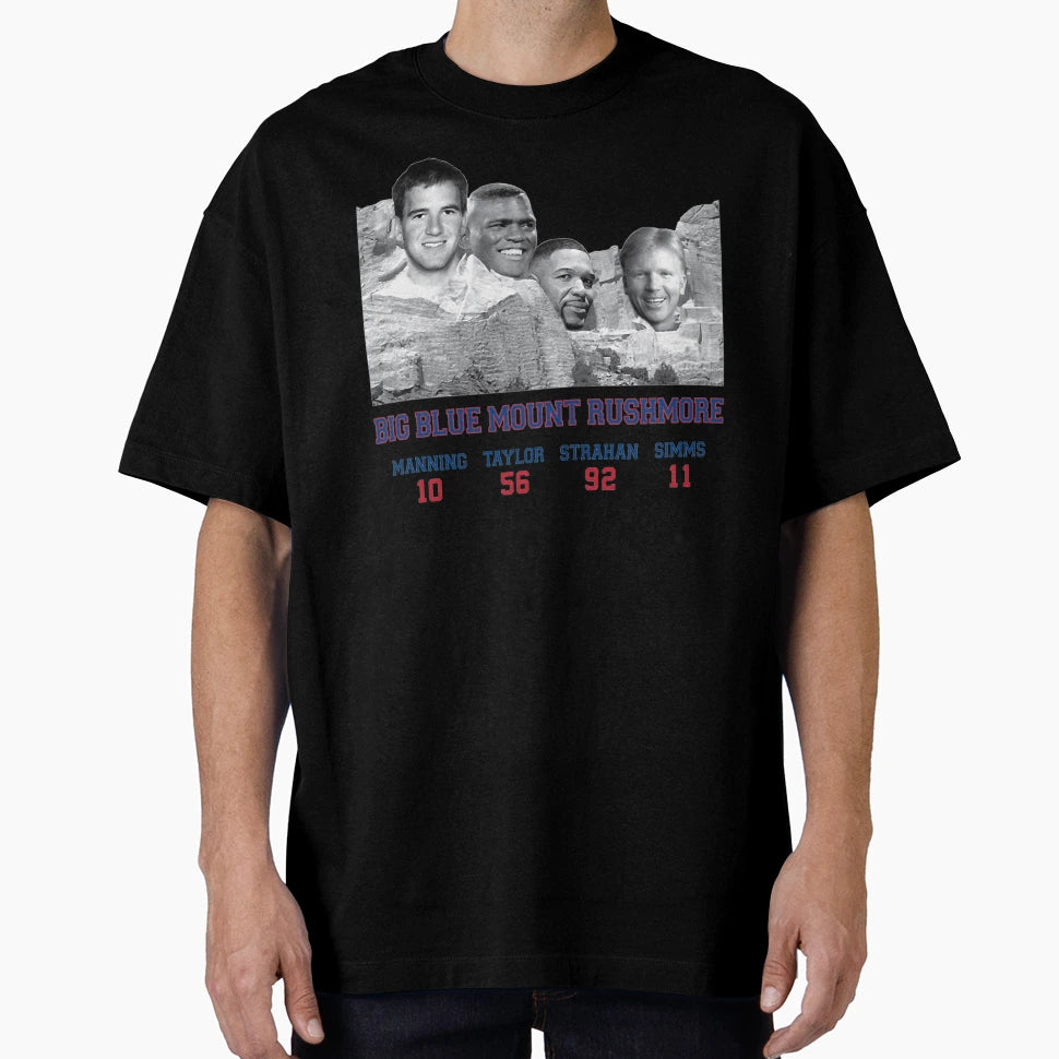 Big Blue Mount Rushmore T-Shirt - Unique Graphic Unisex - T-Shirt, Sweatshirt, Hoodie