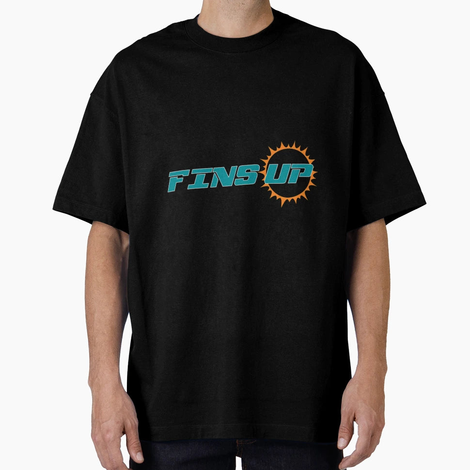 Fins Up Miami Dolphins American T-Shirt - Aesthetic Graphic Men Women - T-Shirt, Sweatshirt, Hoodie