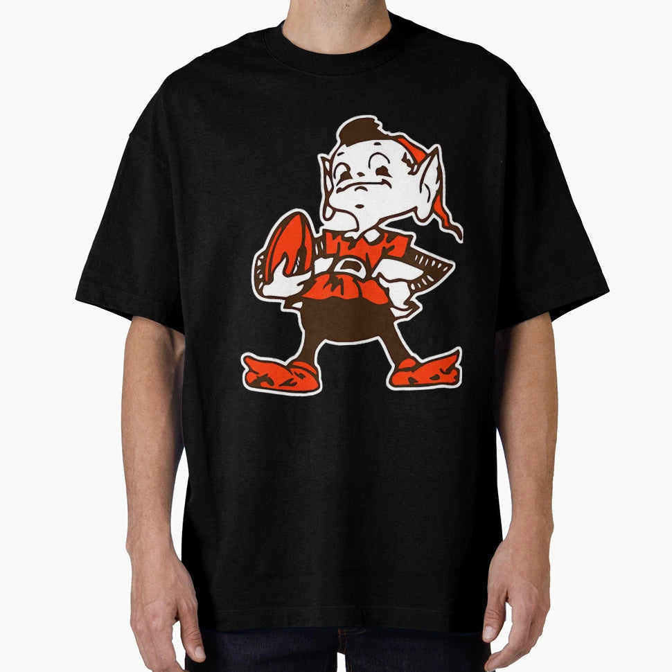 Cleveland Browns Brownie Elf Logo T-Shirt - Streetwear Style for Adults - T-Shirt, Sweatshirt, Hoodie
