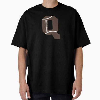 Personalized Football Initial Q T-Shirt - Graphic Print Unisex - T-Shirt, Sweatshirt, Hoodie