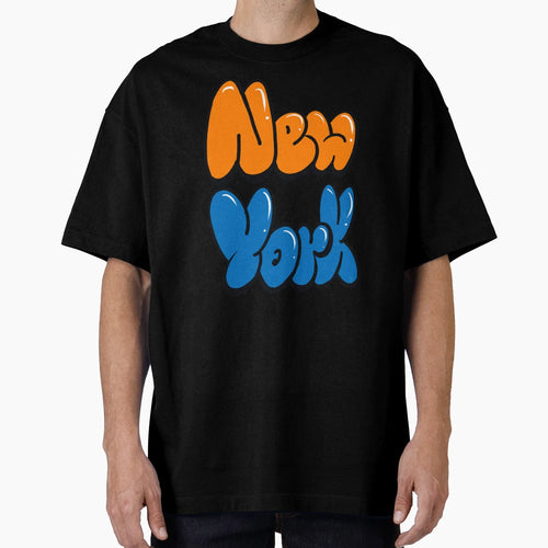 New York City Orange And Blue T-Shirt - Fun Novelty Design for Adults - T-Shirt, Sweatshirt, Hoodie