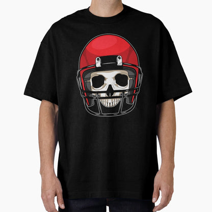 Skull American Football Sports T-Shirt - Novelty Apparel Unisex - T-Shirt, Sweatshirt, Hoodie