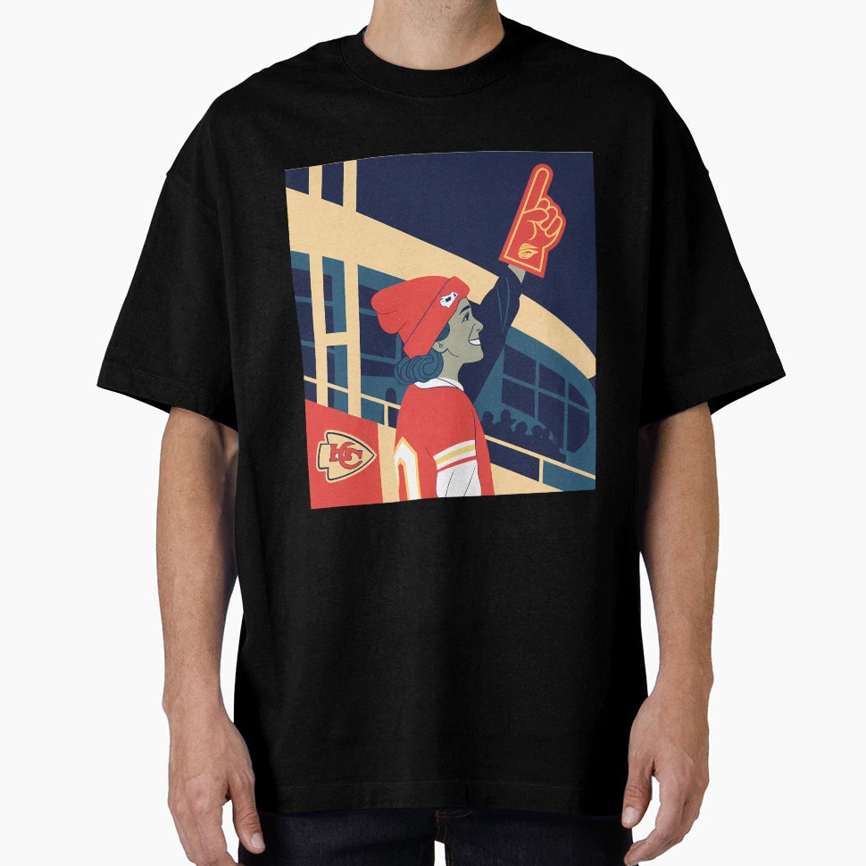 Chiefs Fan Spirit Unwavering Support T-Shirt - Unique Graphic for Adults - T-Shirt, Sweatshirt, Hoodie
