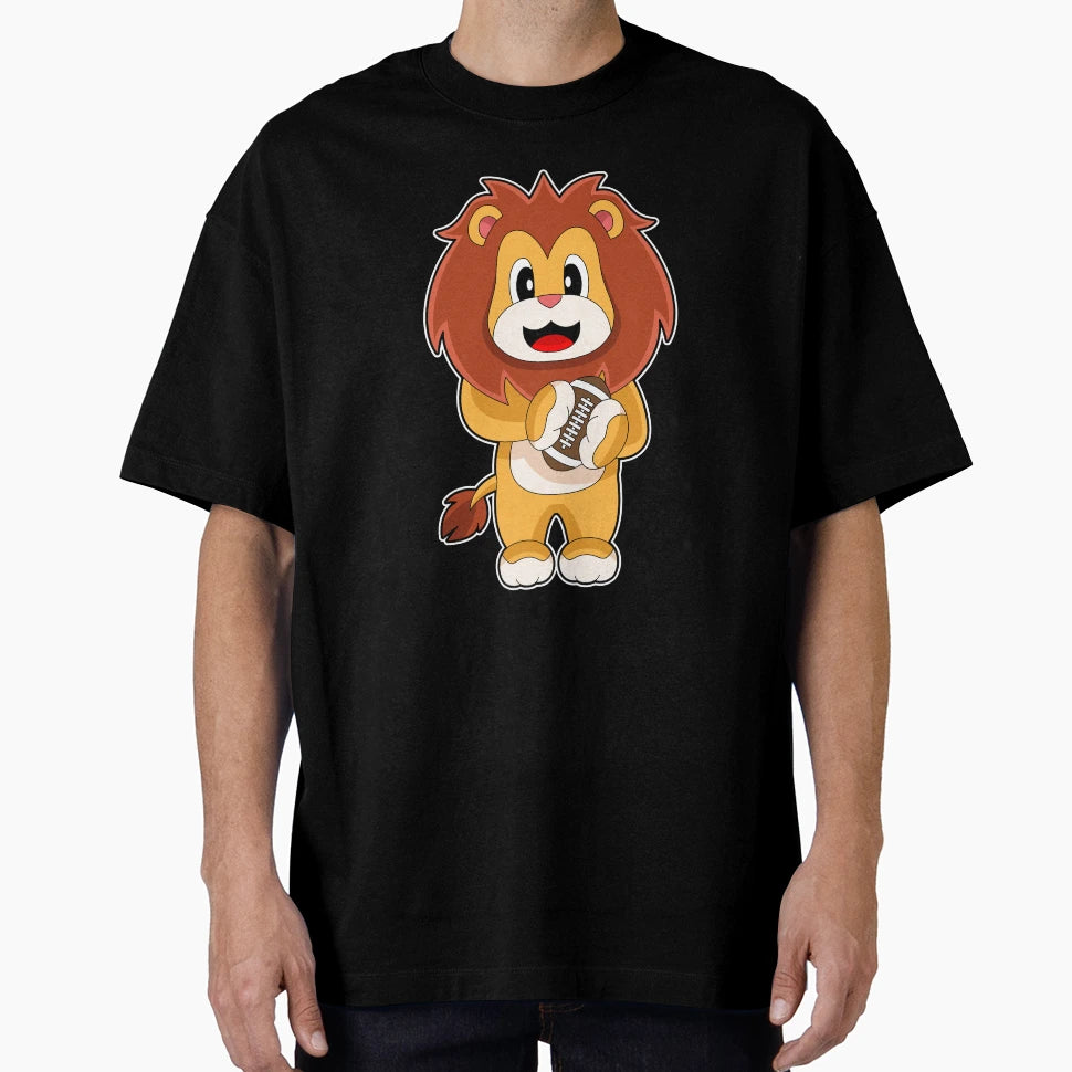 Lion American Football Sports T-Shirt - Trendy Graphic Unisex - T-Shirt, Sweatshirt, Hoodie