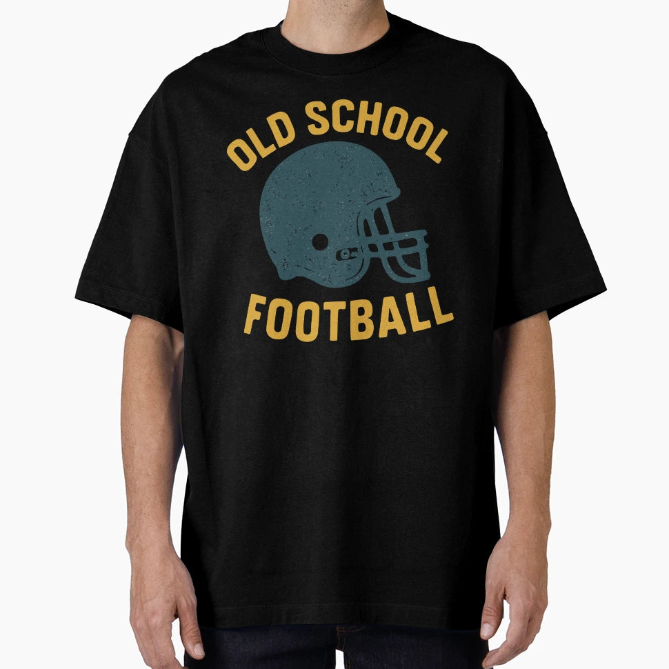Old School Football Fans T-Shirt - Fun Novelty Design for Adults - T-Shirt, Sweatshirt, Hoodie