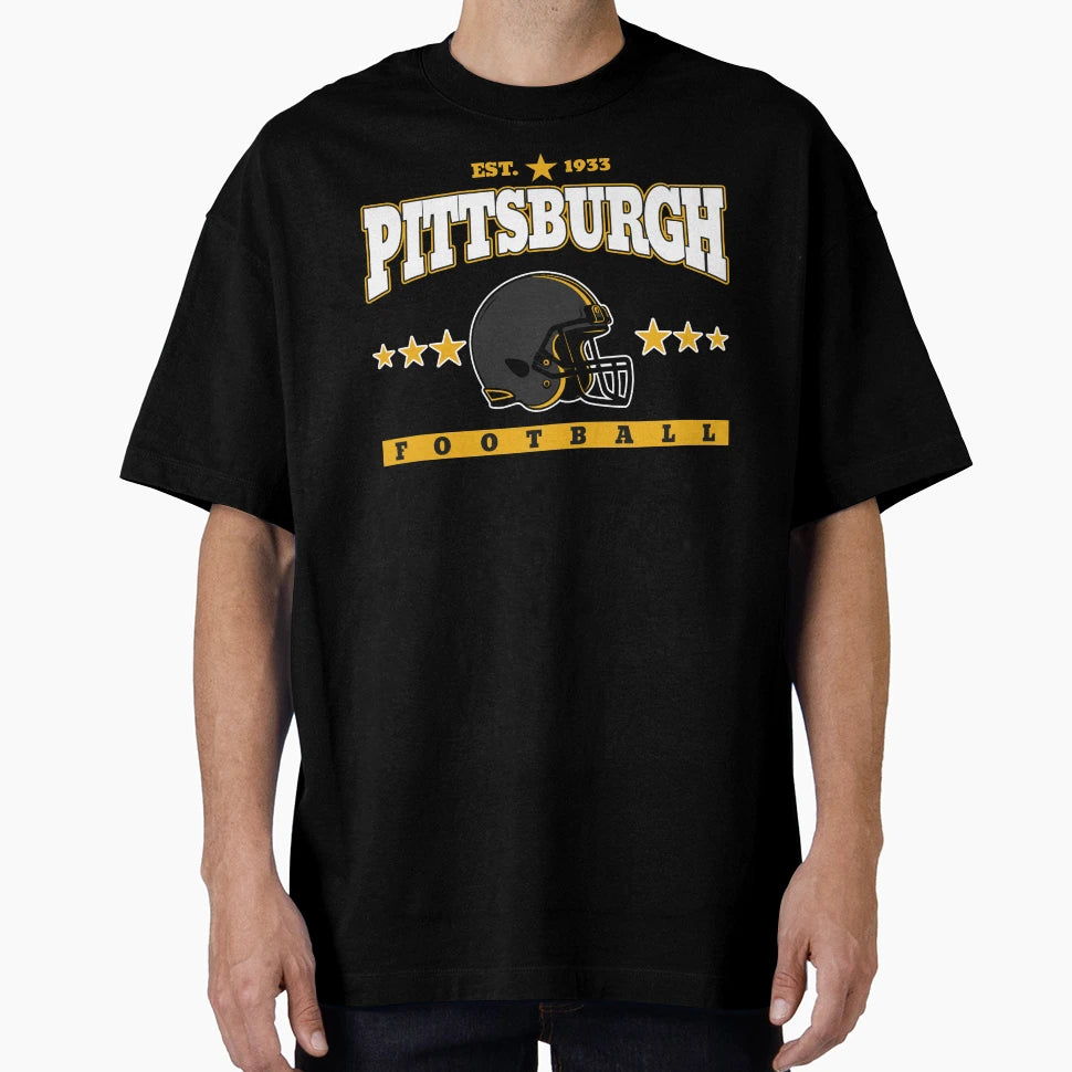 Pittsburgh Football Est 1933 T-Shirt - Streetwear Style Men Women - T-Shirt, Sweatshirt, Hoodie