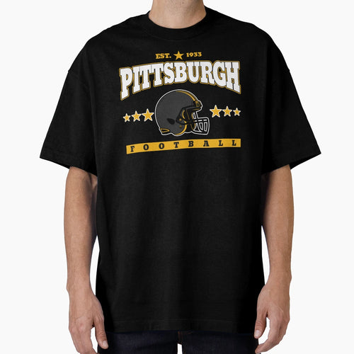 Pittsburgh Football Est 1933 T-Shirt - Streetwear Style Men Women - T-Shirt, Sweatshirt, Hoodie