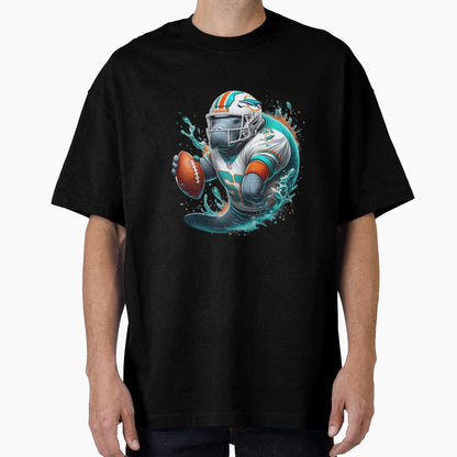 Funny Manatee Miami Dolphins Uniform T-Shirt - Aesthetic Graphic Men Women - T-Shirt, Sweatshirt, Hoodie