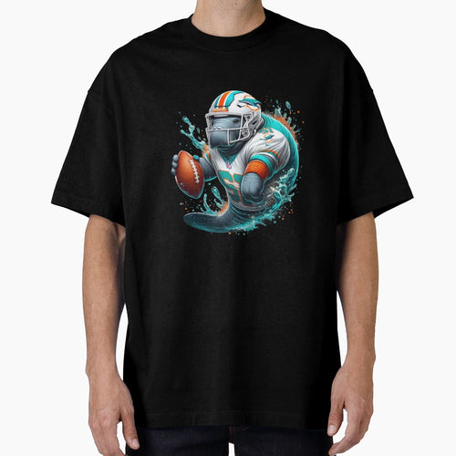 Funny Manatee Miami Dolphins Uniform T-Shirt - Aesthetic Graphic Men Women - T-Shirt, Sweatshirt, Hoodie