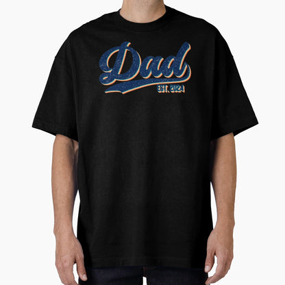 Dad 2024 Fathers Day Baseball Dad T-Shirt - Unique Graphic for Adults - T-Shirt, Sweatshirt, Hoodie