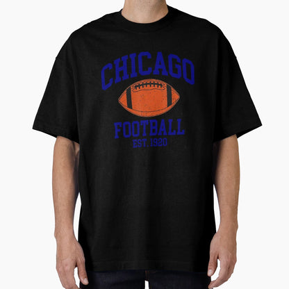Chicago Football T-Shirt - Custom Art Print Unisex - T-Shirt, Sweatshirt, Hoodie