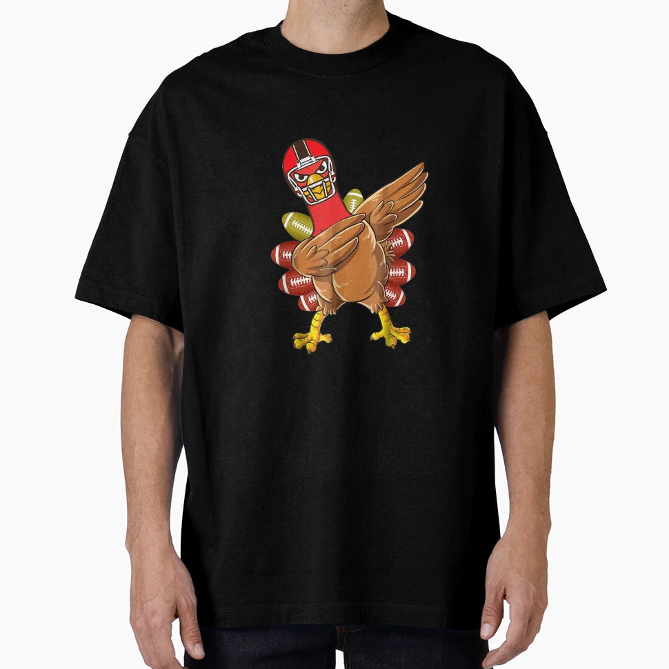 Funny Thanksgiving Football Player T-Shirt - Minimalist Print for Adults - T-Shirt, Sweatshirt, Hoodie