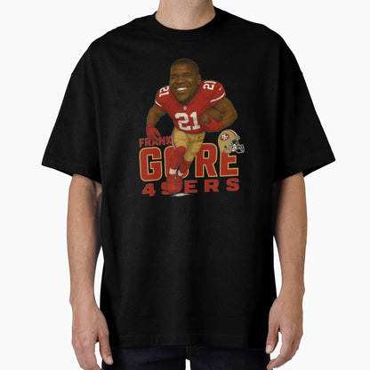 Frank Gore 49Ers Running Back Action T-Shirt - Unique Graphic for Adults - T-Shirt, Sweatshirt, Hoodie