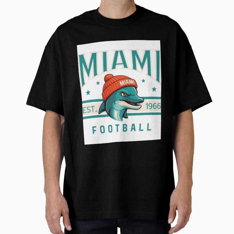 Miami Dolphins T-Shirt - Custom Art Print Unisex - T-Shirt, Sweatshirt, Hoodie