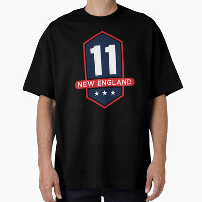 New England 11 Emblem T-Shirt - Fun Novelty Design Men Women - T-Shirt, Sweatshirt, Hoodie