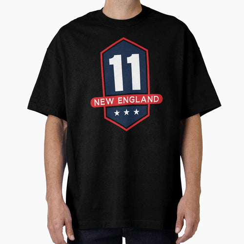 New England 11 Emblem T-Shirt - Fun Novelty Design Men Women - T-Shirt, Sweatshirt, Hoodie