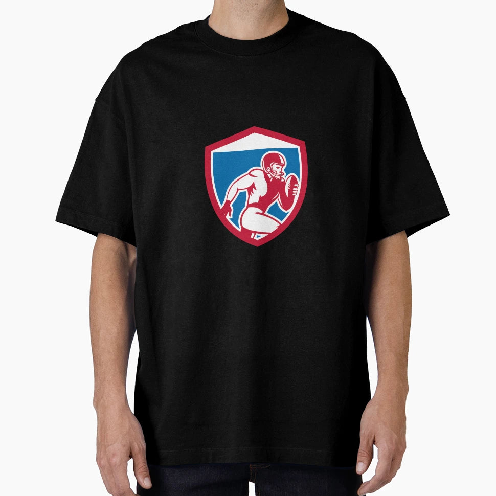 American Football Player Running T-Shirt - Streetwear Style for Adults - T-Shirt, Sweatshirt, Hoodie
