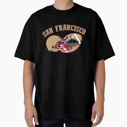 Sf San Francisco Football T-Shirt - Unique Graphic Unisex - T-Shirt, Sweatshirt, Hoodie