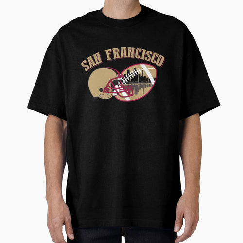 Sf San Francisco Football T-Shirt - Unique Graphic Unisex - T-Shirt, Sweatshirt, Hoodie