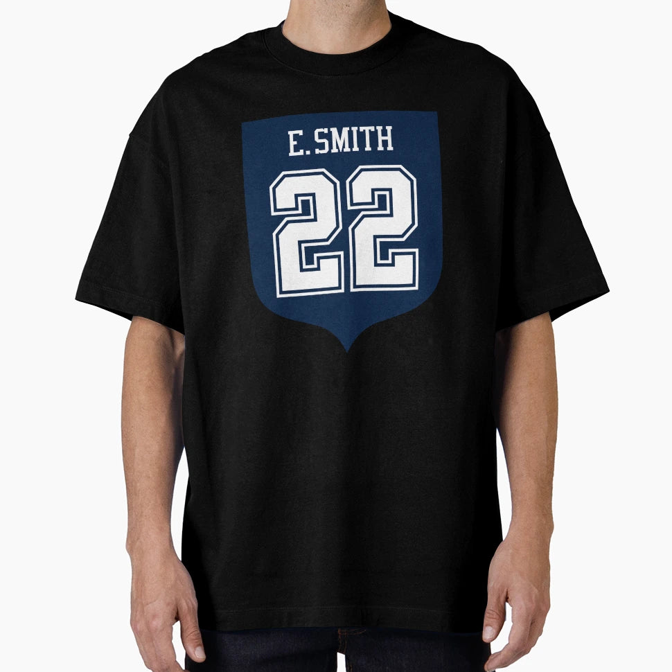 Emmitt Smith 22 Emblem T-Shirt - Custom Art Print for Adults - T-Shirt, Sweatshirt, Hoodie