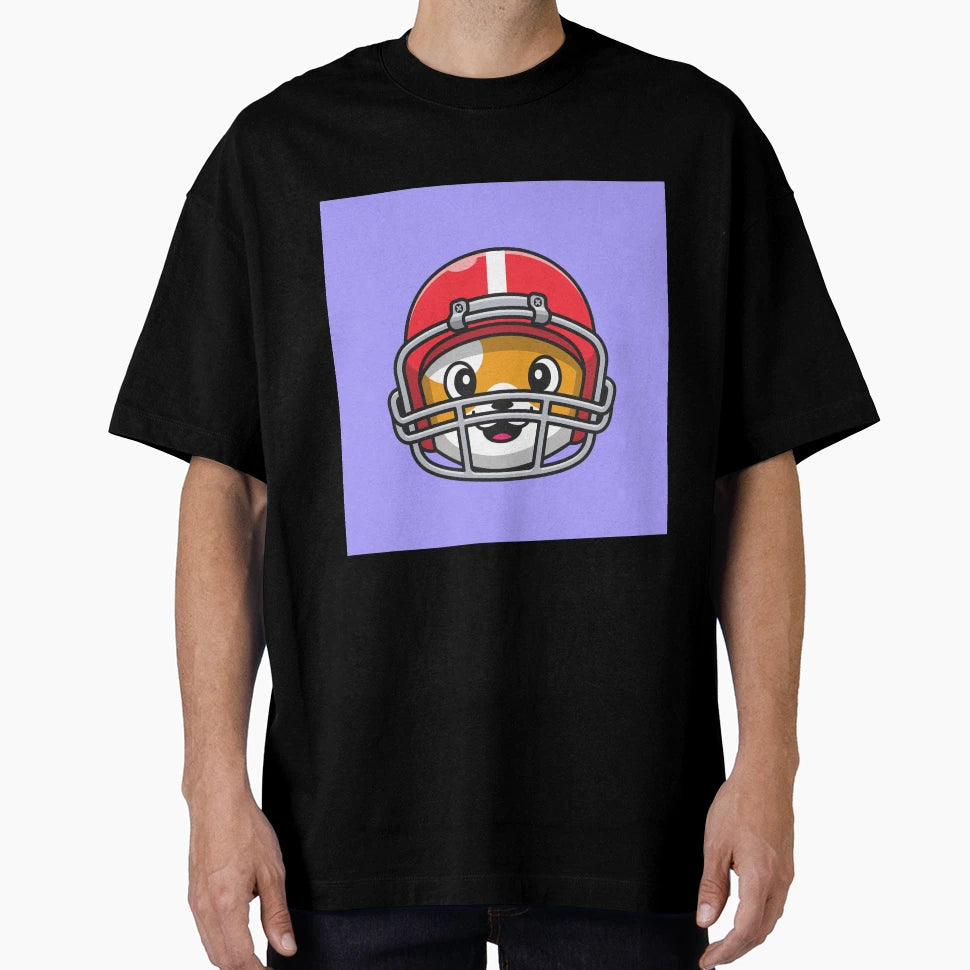 Fearless Feline Cat Rugby Helmet T-Shirt - Trendy Graphic Men Women - T-Shirt, Sweatshirt, Hoodie