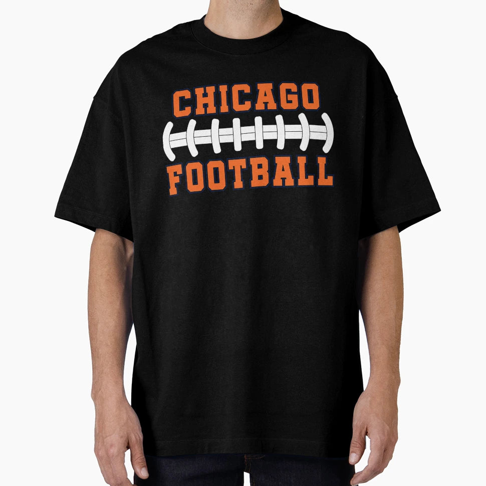 Chicago Football T-Shirt - Minimalist Print for Adults - T-Shirt, Sweatshirt, Hoodie