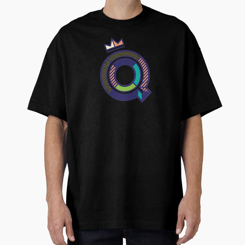 Crowned Q Initial T-Shirt - Novelty Apparel for Adults - T-Shirt, Sweatshirt, Hoodie
