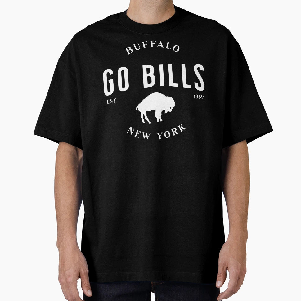 Go Bills Standing Buffalo Blue T-Shirt - Streetwear Style Unisex - T-Shirt, Sweatshirt, Hoodie