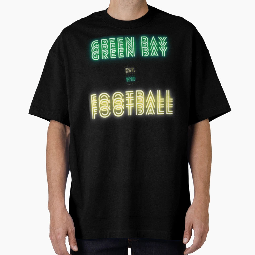 Green Bay Football Throwback 80S T-Shirt - Trendy Graphic for Adults - T-Shirt, Sweatshirt, Hoodie