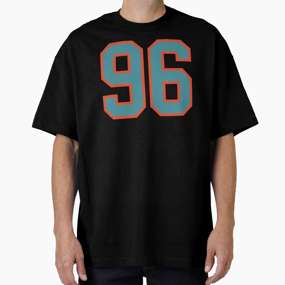 96 Number Aqua Orange Lucky Sports T-Shirt - Aesthetic Graphic Unisex - T-Shirt, Sweatshirt, Hoodie