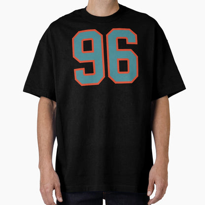 96 Number Aqua Orange Lucky Sports T-Shirt - Aesthetic Graphic Unisex - T-Shirt, Sweatshirt, Hoodie