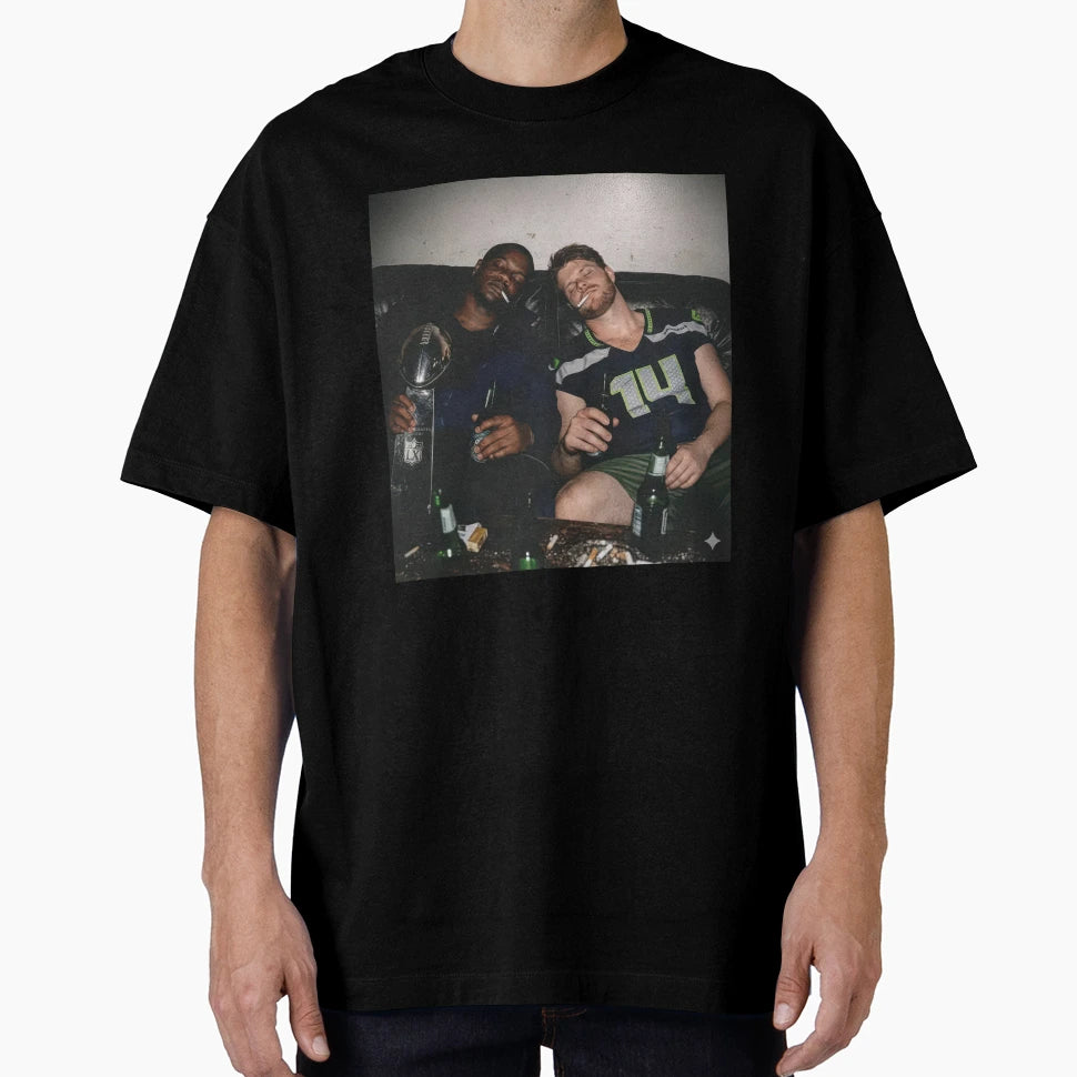 Ernest Jones And Sam Darnold T-Shirt - Minimalist Print for Adults - T-Shirt, Sweatshirt, Hoodie