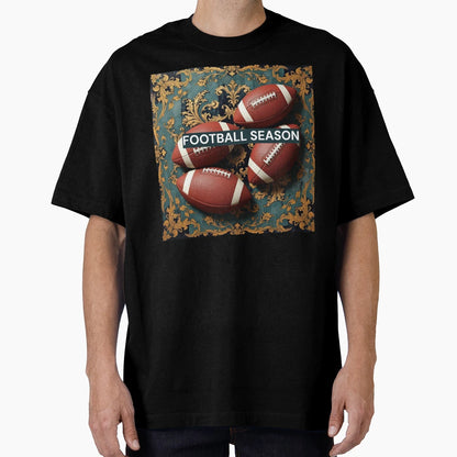 Football Season Baroque T-Shirt - Custom Art Print for Adults - T-Shirt, Sweatshirt, Hoodie