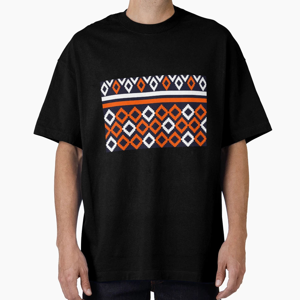 Ethnic Fabric Pattern T-Shirt - Casual Everyday Wear for Adults - T-Shirt, Sweatshirt, Hoodie