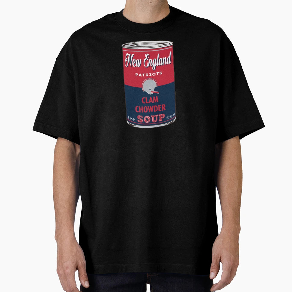 New England Patriots Soup Can T-Shirt - Fun Novelty Design for Adults - T-Shirt, Sweatshirt, Hoodie