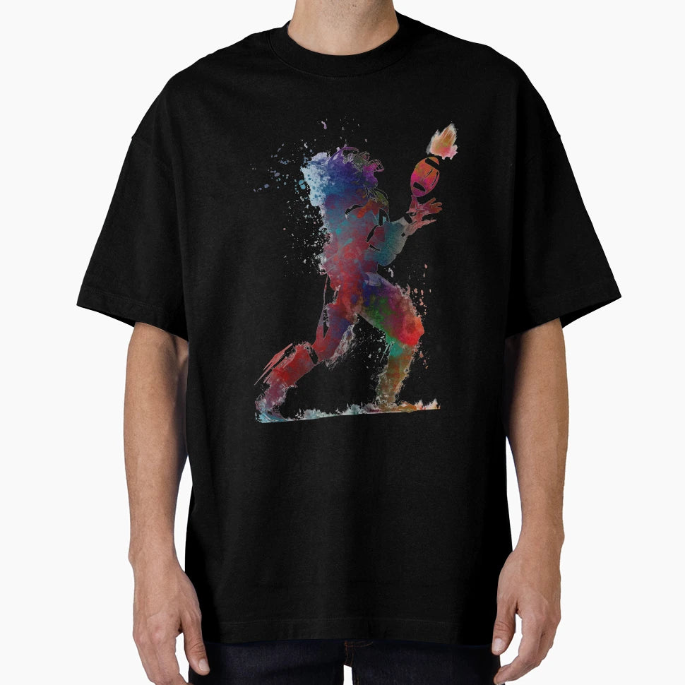 American Football Player 2 Sport T-Shirt - Minimalist Print for Adults - T-Shirt, Sweatshirt, Hoodie