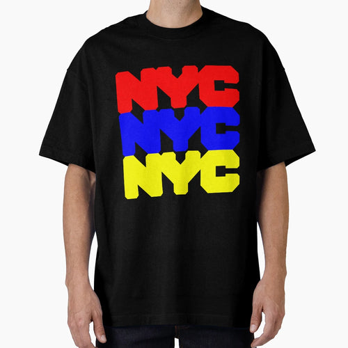 Nyc Logo Tricolor T-Shirt - Graphic Print Men Women - T-Shirt, Sweatshirt, Hoodie