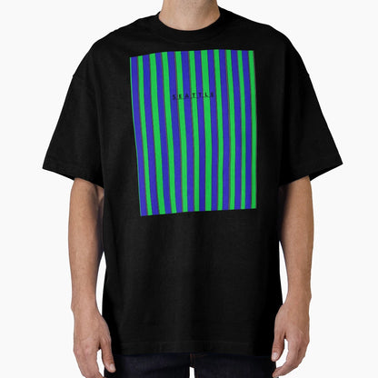 Seattle Green Blue Gray T-Shirt - Trendy Graphic for Adults - T-Shirt, Sweatshirt, Hoodie