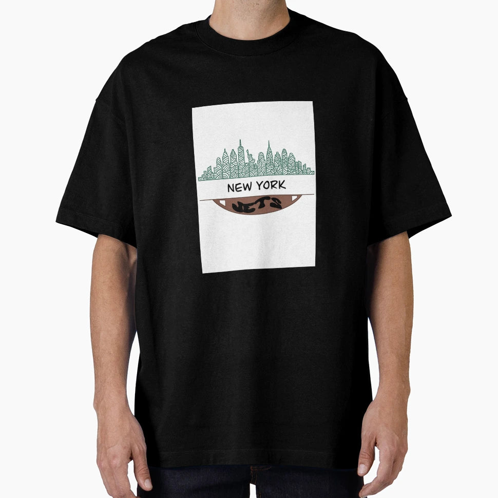 New York Jets Cityscape T-Shirt - Streetwear Style Unisex - T-Shirt, Sweatshirt, Hoodie