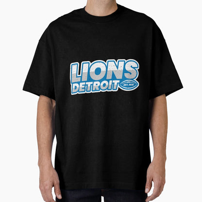 Detroit Lions Football Logo T-Shirt - Casual Everyday Wear Men Women - T-Shirt, Sweatshirt, Hoodie