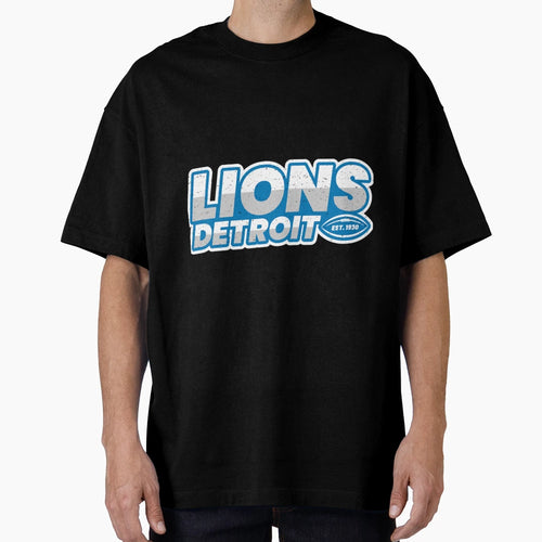 Detroit Lions Football Logo T-Shirt - Casual Everyday Wear Men Women - T-Shirt, Sweatshirt, Hoodie