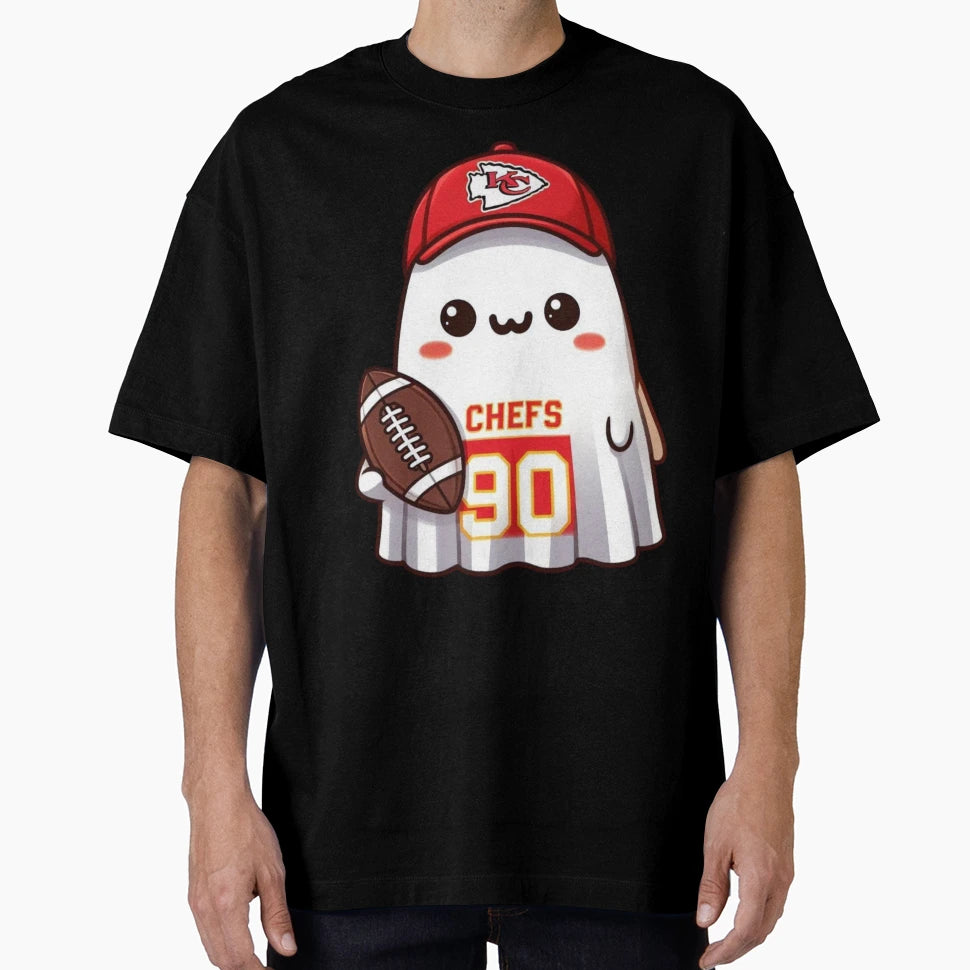 Kc Chief Halloween Ghost T-Shirt - Casual Everyday Wear for Adults - T-Shirt, Sweatshirt, Hoodie