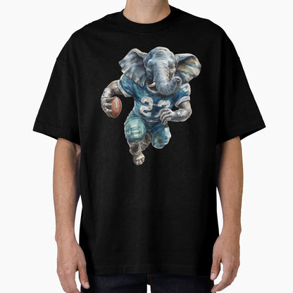 Elephant As American Football Player T-Shirt - Casual Everyday Wear Unisex - T-Shirt, Sweatshirt, Hoodie