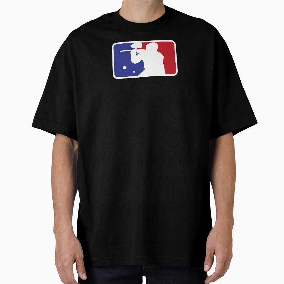Paintball Sport Logo Red Blue T-Shirt - Streetwear Style Men Women - T-Shirt, Sweatshirt, Hoodie