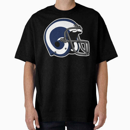 Rams Throwback Helmet T-Shirt - Casual Everyday Wear Men Women - T-Shirt, Sweatshirt, Hoodie