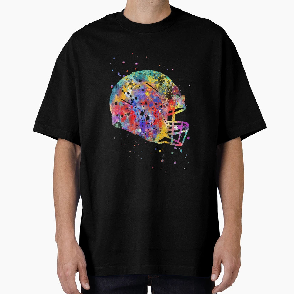 Football Helmet T-Shirt - Fun Novelty Design Men Women - T-Shirt, Sweatshirt, Hoodie