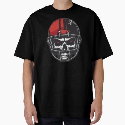 Scary Skull American Football Helmet T-Shirt - Custom Art Print for Adults - T-Shirt, Sweatshirt, Hoodie