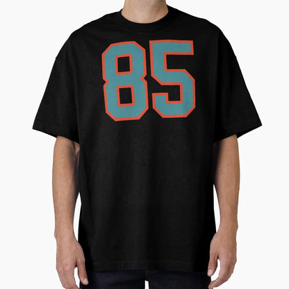 85 Number Aqua Orange Lucky Sports T-Shirt - Graphic Print for Adults - T-Shirt, Sweatshirt, Hoodie