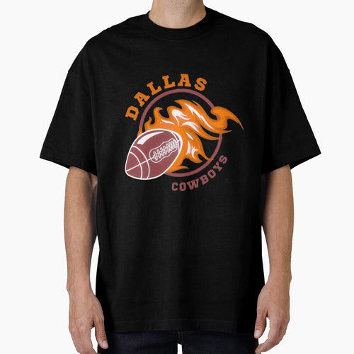 Fiery Football Fanatic T-Shirt - Graphic Print Men Women - T-Shirt, Sweatshirt, Hoodie