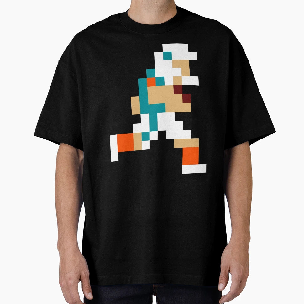 8 Bit Miami Pixel Football Player T-Shirt - Fun Novelty Design Men Women - T-Shirt, Sweatshirt, Hoodie